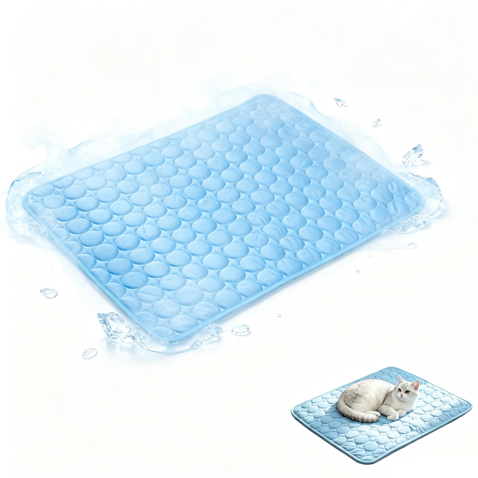 Dog Cooling Mat,70x55CM Self Cooling Pet Pad,Cooling Mat Dogs and Cats