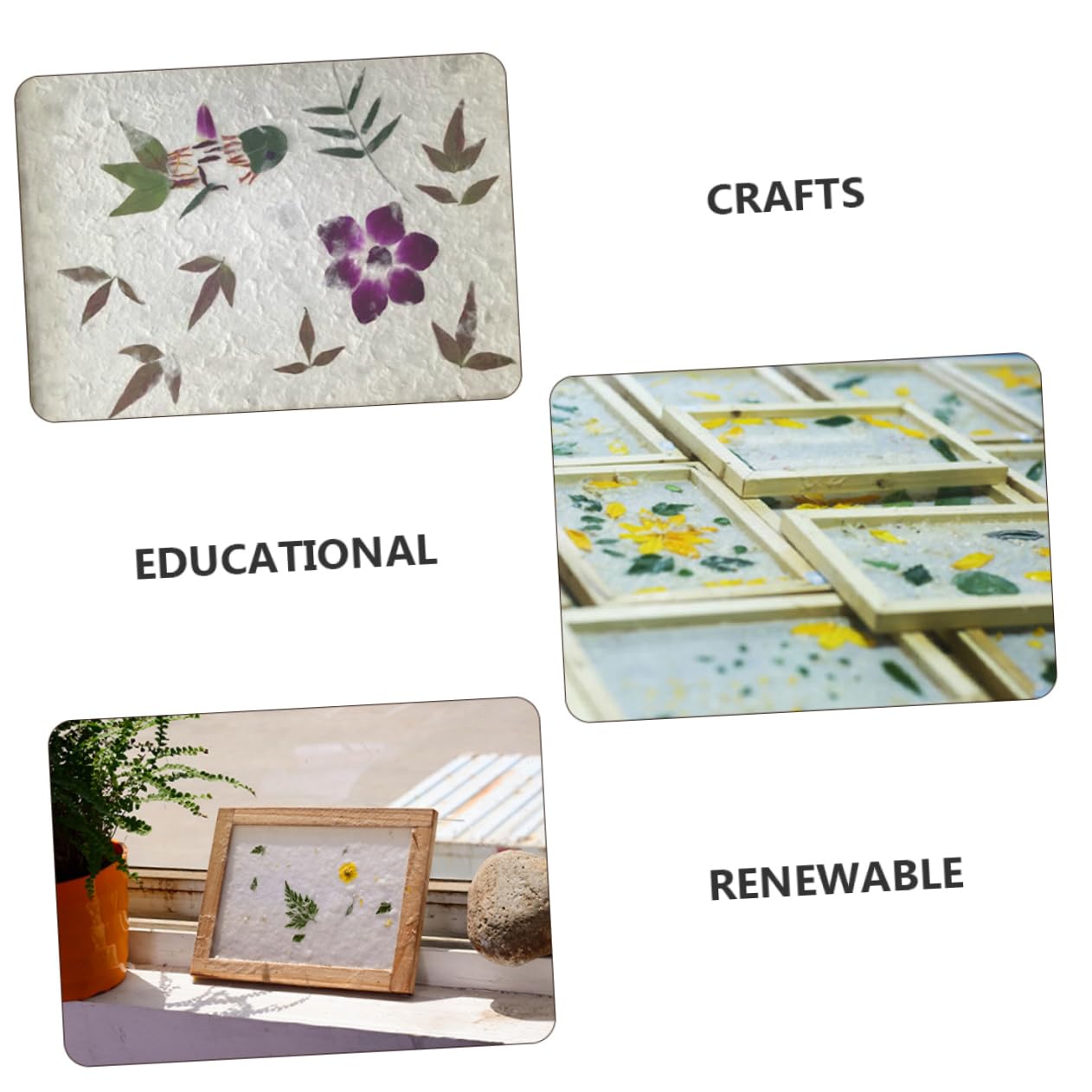 ERINGOGO Paper Making Frame DIY Crafting Tools Craft Paper Kit Making Kit Scrapbook Stuff for Boys and Girls