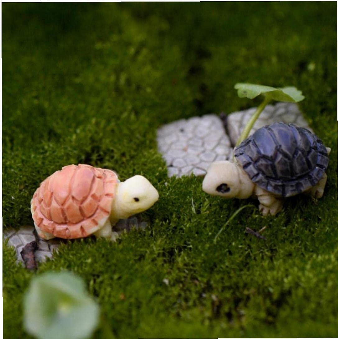 Pinicecore 2Pcs House Fairy Garden Miniatures Terrarium Home Desktop Succulents Micro Landscape Decoration