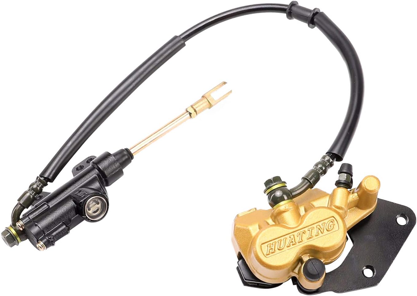 Rear Hydraulic Disc Caliper Brake Assembly Master Cylinder for ATV Quad Buggy