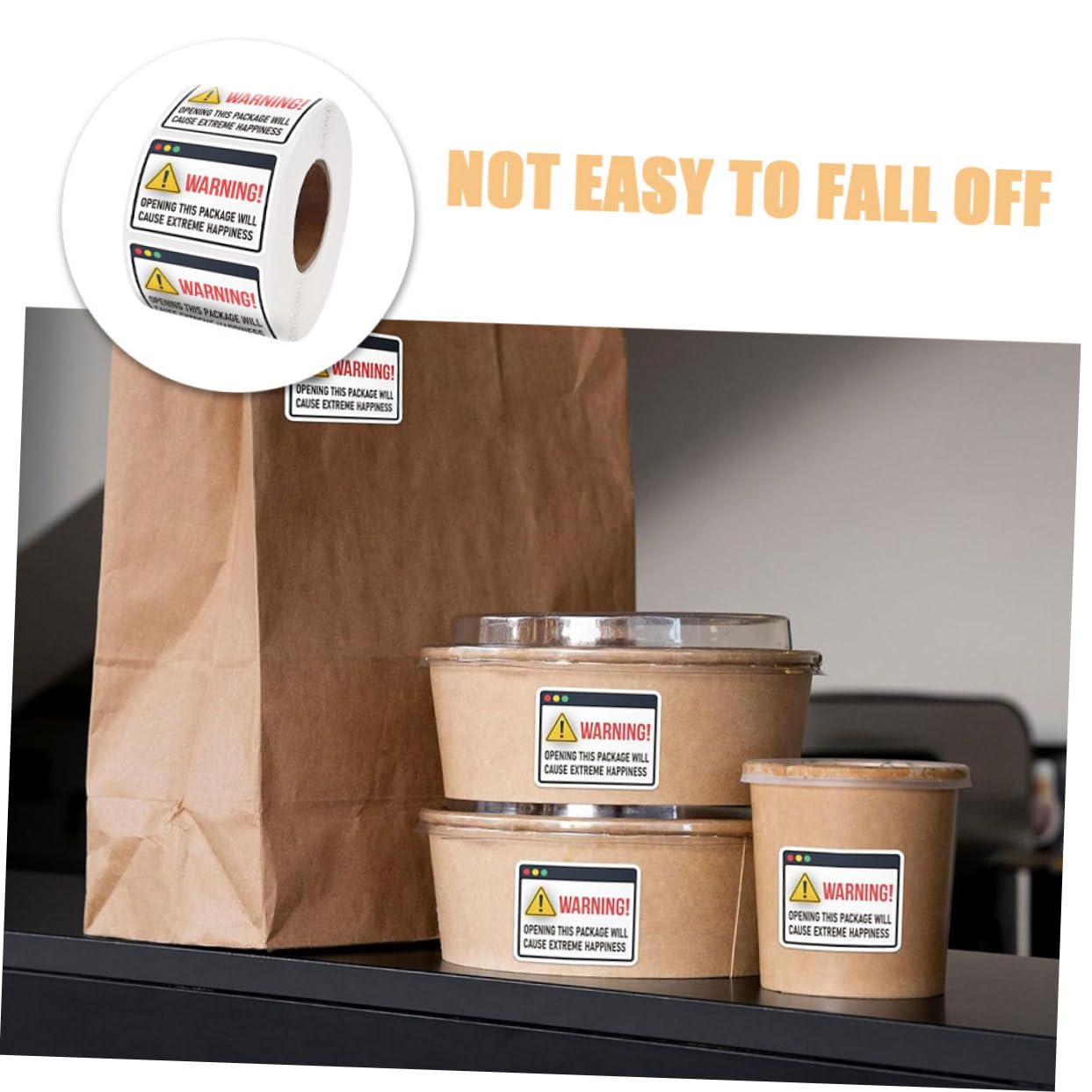 Operitacx 5rouleaux Autocollants Étiquettes Adhésives Rectangulaires Pour Enveloppes Et Colis Décalcomanies De Extrême Pour Artisanat Et Petites Entreprises Stickers