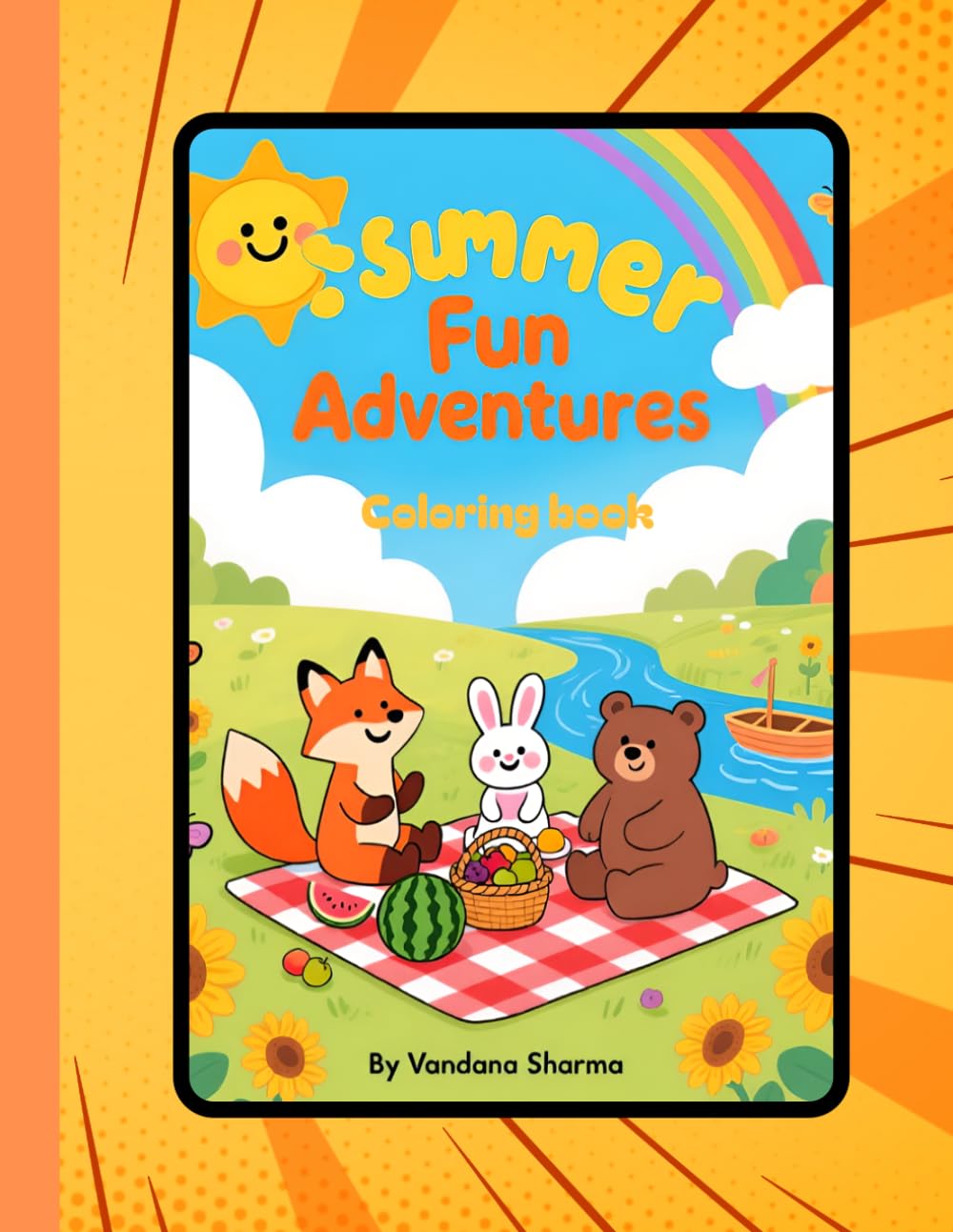 Summer Fun Adventures Coloring Book:: 40 Playful Pages of Sunshine, Holidays & Happy Summer Fun!