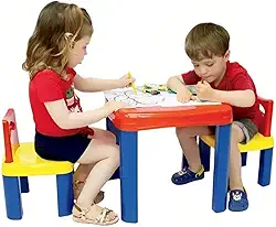 Mesa Didática Infantil Com Cadeiras Mesinha Educativa de Atividades para Criança