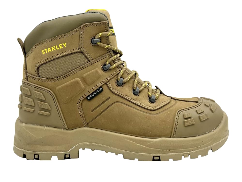 Stanley Atlanta Botas de seguridad impermeables UK 11 EUR 46, fabricadas en piel nobuck premium, con una membrana impermeable transpirable (interior de la bota). Equipadas con puntera y entresuela de