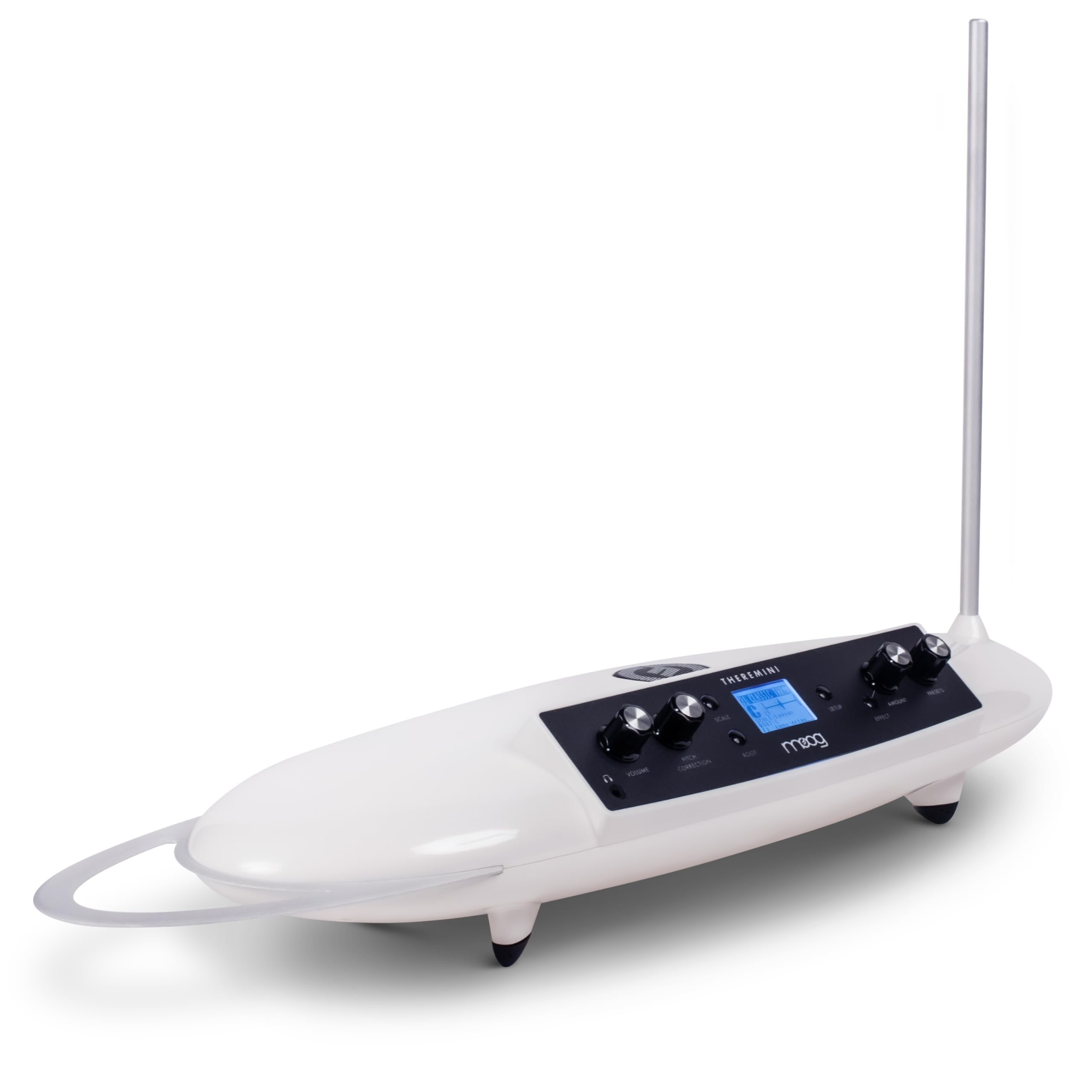 MOOG Theremini - Theremin con Pitch Correction, Uscita CV, Accordatore, Altoparlante, Schermo LCD e AniMOOG Synthesizer Sound Engine con 32 Preset