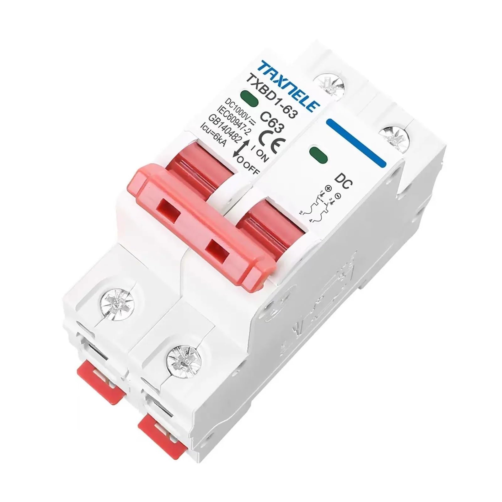 Système photovoltaïque avec mini-disjoncteur solaire 2P DC 1000 V 32A