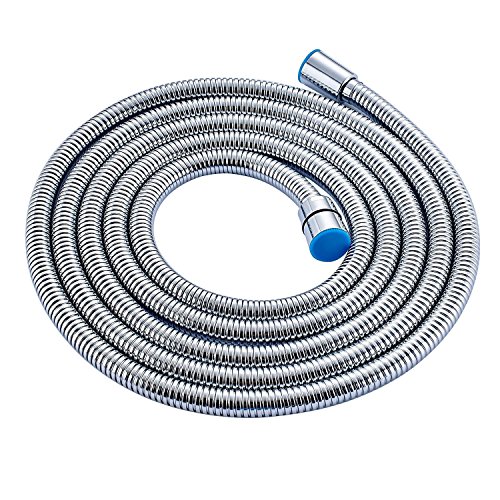 Oulantron Extra Long Stainless Steel Handheld Shower Hose (8 Ft) (96 Inches) (2.45 Meters)