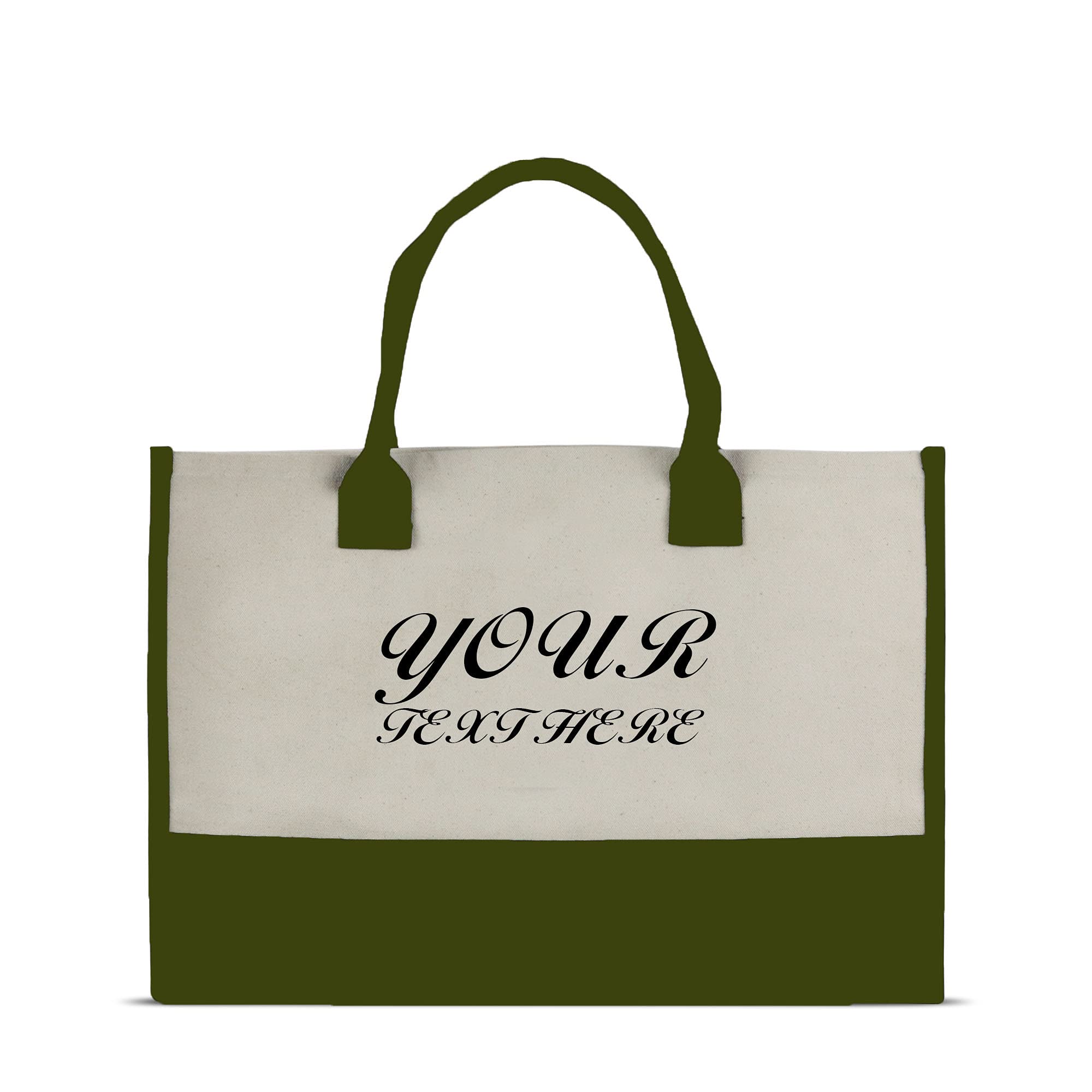 VANESSA ROSELLA Premium Quality Personalized 100% Cotton Canvas Chic Tote Bag
