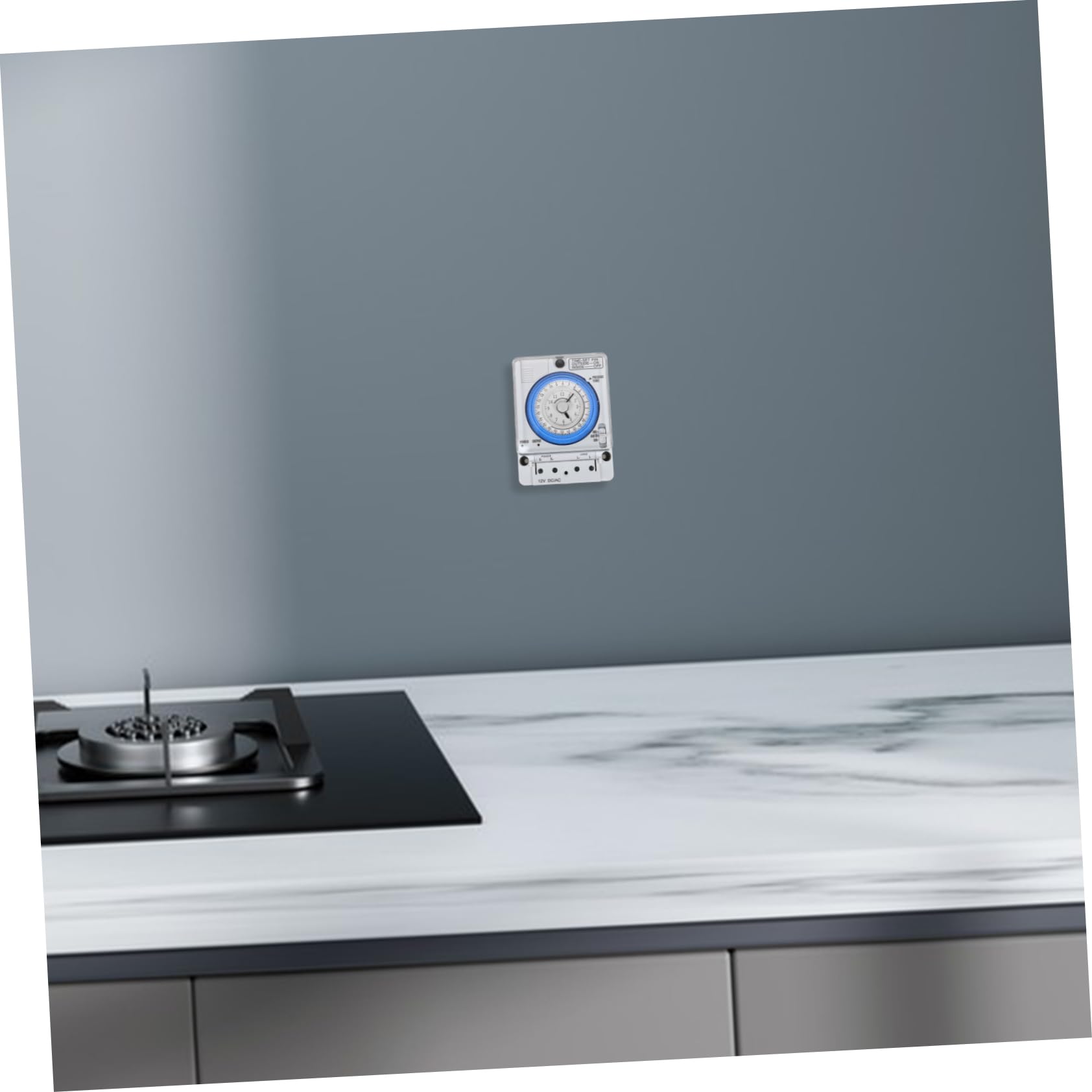 Reloj Temporizador de Parada Mecánico Blanco PC 16a 250vac | Cuenta Regresiva 12v–380v, Uso en Cocina y Horneado, No Incluye Batería