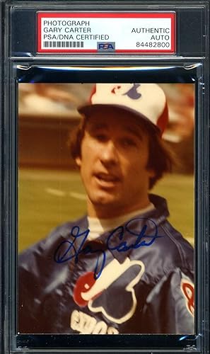 Gary Carter PSA DNA Signed Original Photo Wrigley Field 1979 Autograph