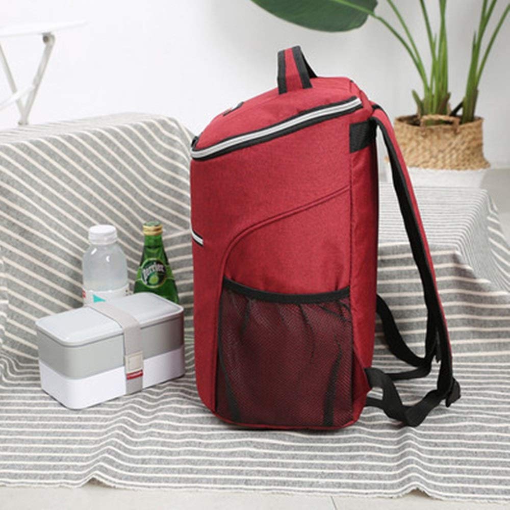 Bolsa de Picnic Bolsas de almuerzo con aislamiento grueso Bolsas de Almuerzo(Rouge)