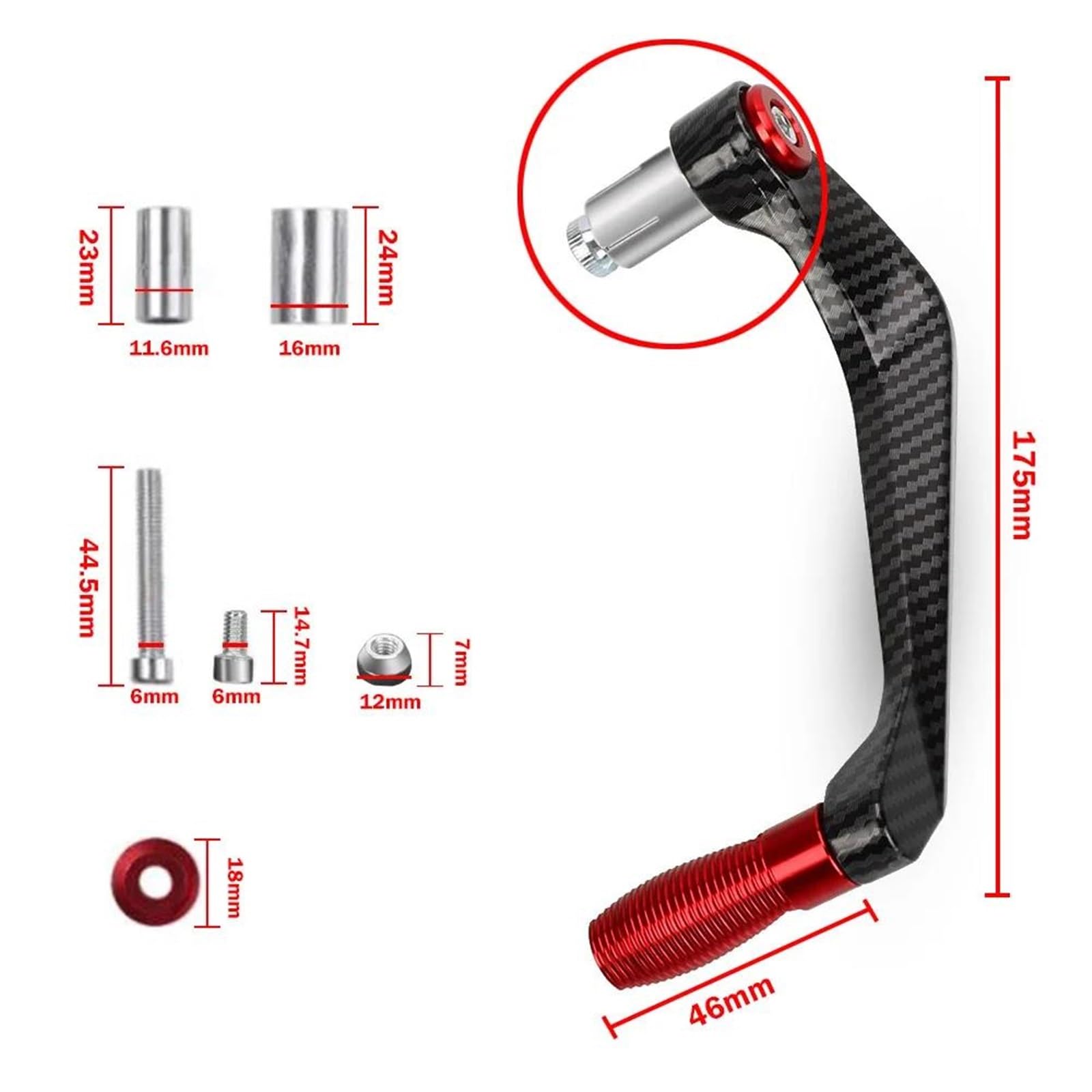 Moto Manubrio Freno Leva Frizione Protezione Per CFMOTO 675SR-R 675SRR 675 SR SR-R 2024 2025 2026(Style 4)