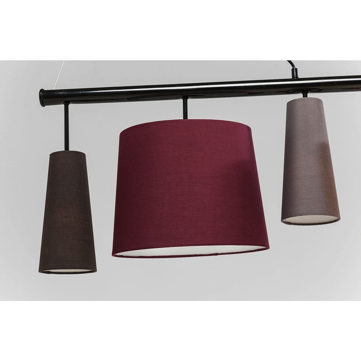 Kare Design Lampada A Sospensione, Parecchi, Multicolore, 160x107x30cm, Lunghezza Filo 120cm, Sala Da Pranzo, Misure Plafoni 23Xø11Cm, 23Xø30Cm, 19Xø21,5cm, Lampadine Non Incluse