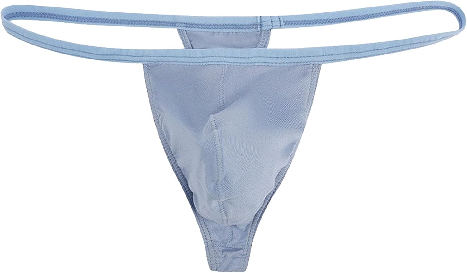 JEKE-DG Men's Low Rise Stretch Underwear Bulge Pouch Thongs Underpants Mid Coverage Back Thong Briefs 1 Or 5 Pack