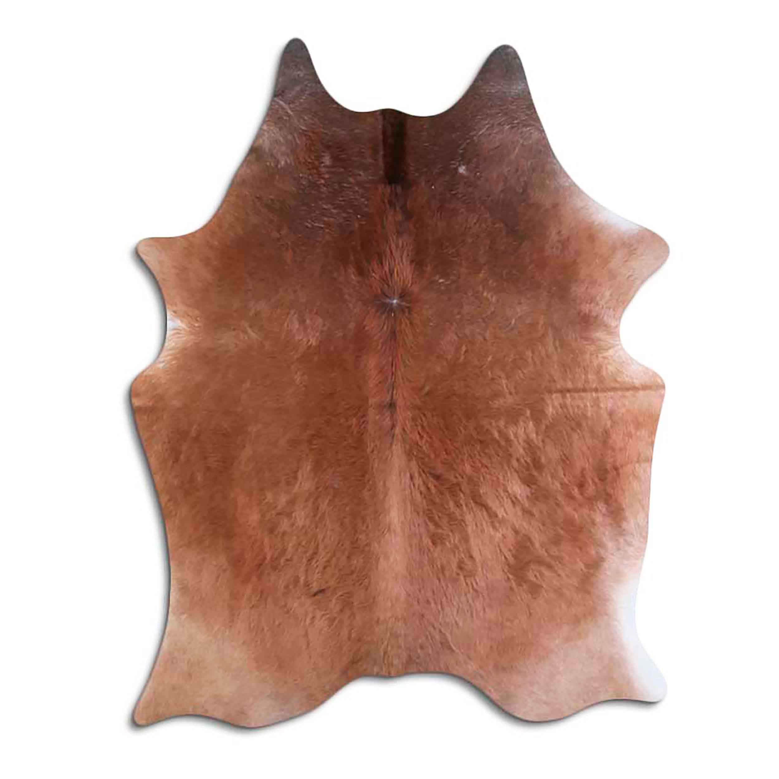 Tapis en peau de vache de qualité supérieure - Caramel - Produit naturel unique en provenance d'Amérique du Sud - Peau de b uf - Peau de vache véritable