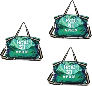 3 Peças Bolsas De Mão Bolsas De Trabalho Para Mulheres Bolsa De Ombro De Lantejoulas Da Moda Bolsa De Lantejoulas Grande Para Mulheres Bolsa De Lantejoulas Bolsa De Compras Para