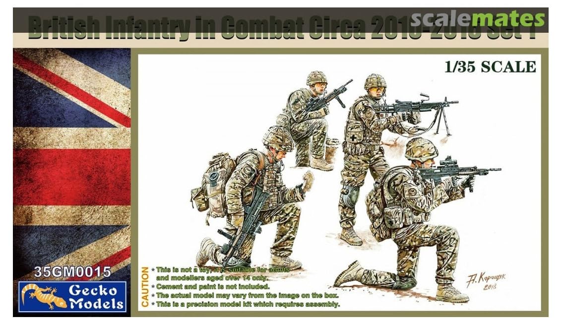 1/35 British Infantry In Combat Circa 2010~2012 Set 1 by Gecko Models