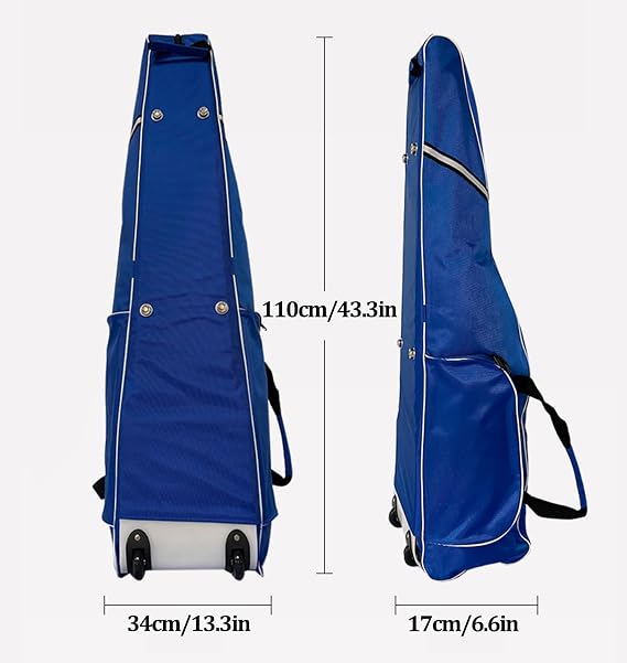 Fencing Sword Bag,Fencing Equipment Bag, Fencing Bag with Wheels,Fencing Bag Sword Storage Bag Portable Sword Pouch,1680D Oxford Cloth - Waterproof and Durable,Suitable for Foil/Epee/Saber,Bl