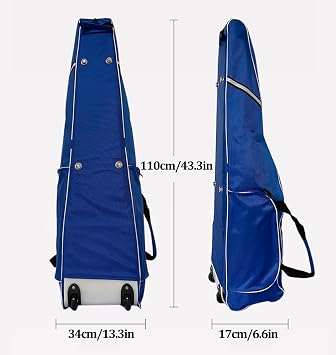 Fencing Sword Bag,Fencing Equipment Bag, Fencing Bag with Wheels,Fencing Bag Sword Storage Bag Portable Sword Pouch,1680D Oxford Cloth - Waterproof and Durable,Suitable for Foil/Epee/Saber,Bl