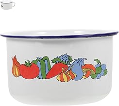 SHOWERORO 1 Conjunto De Xícara De Lanche De Esmalte Tigela De Sopa De Cerâmica Tigela De Sopa Japonesa Tigelas De Mistura Para Micro-Ondas Xícara De Vinho Tigelas De Sopa De Esmalte Caneca