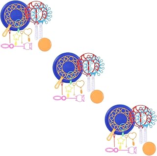 BESPORTBLE Children Toys Bubble Toy Kids Giant Bubble Wand Blower: 96Pcs Big Bubbles Make Funny Bubble Blower Toy Bubble Sticks for Kids Children Party Supplies with Dipping Dish Kidult Toys Kid Toys