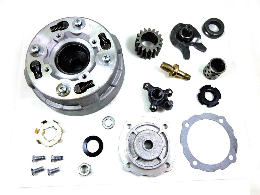 17T Teeth Semi Automatic Clutch Assembly with Accessories for 50cc 70cc 90cc 110cc 125cc 135cc ATV Quad Go Kart Dirt Bike Taotao SUNL Roketa Kazuma JCL NST