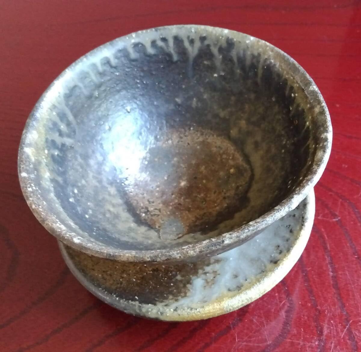 越前焼の名工 白越不朝（塩越窯）自然灰釉究極美の