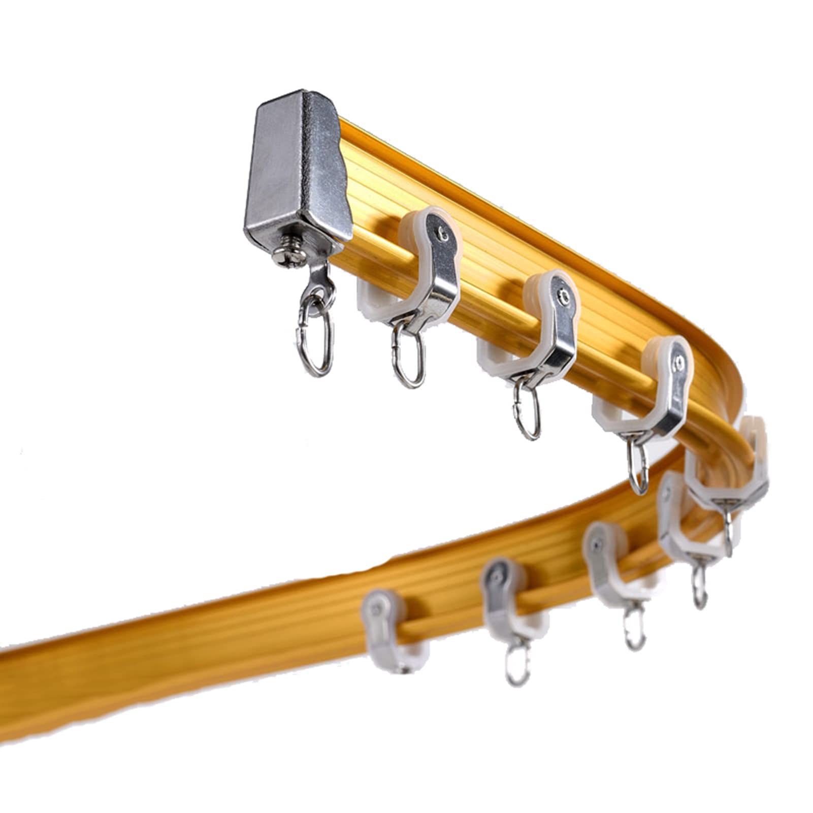 Elastyczna Zginana Kurtyna Sufitowa, Wspornik Karnisza Sufitowego, Karnisz Do Wykuszu Na Ścianie, Parawany Do Pokoju Karnisz/Wall Mount/9M/29.5Ft