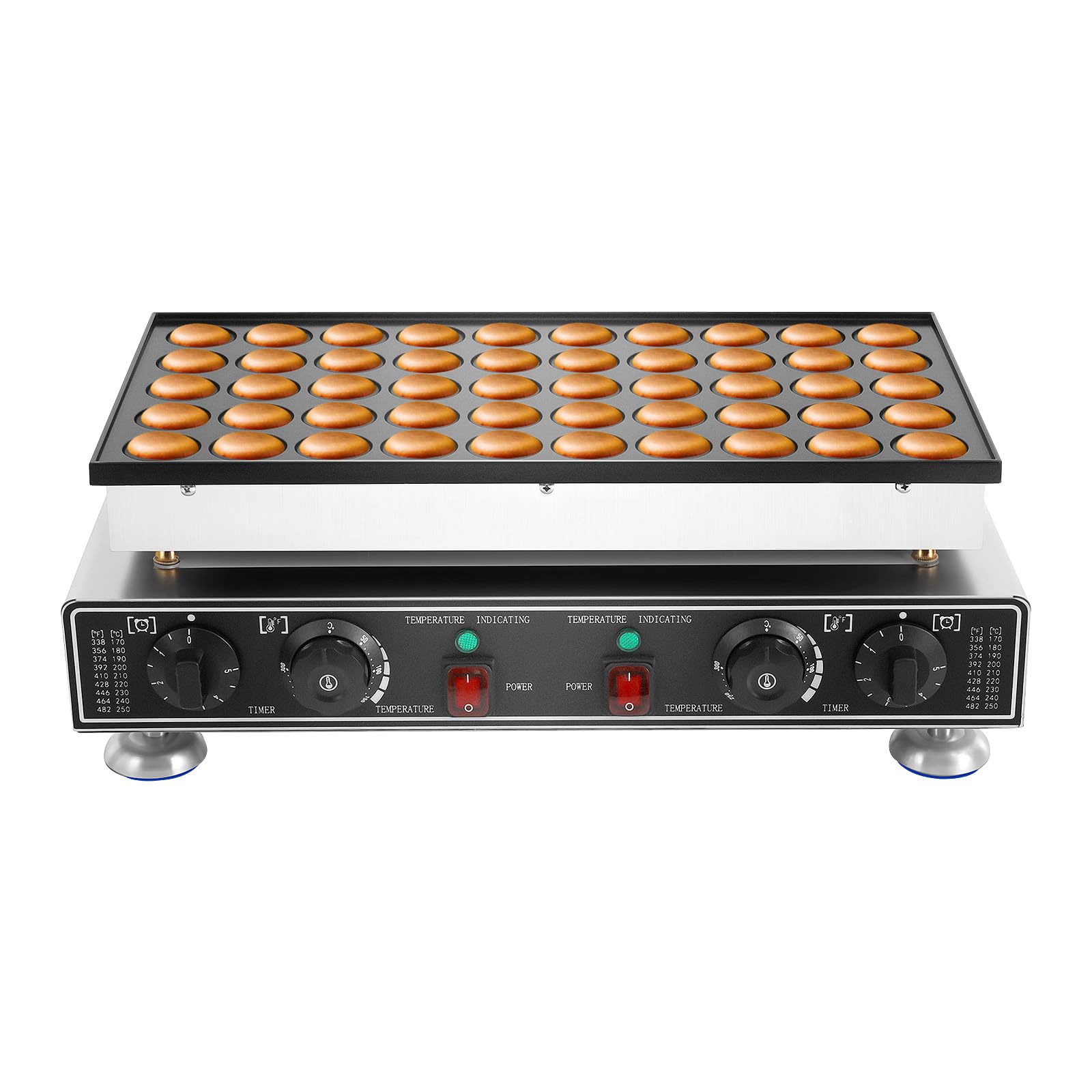 Macchina per waffle a 50 fori, elettrica per muffin, 220 V, spina UE, per colazione e dessert, facile da pulire, utensile da cucina per famiglia e caffè
