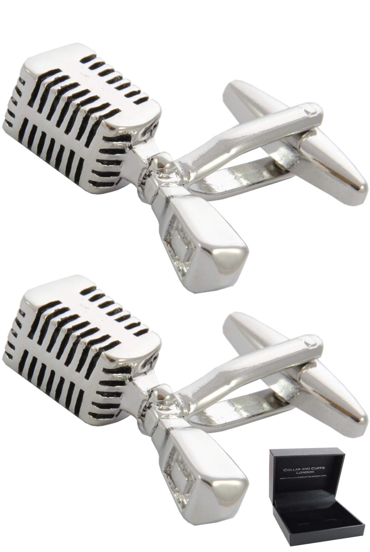 COLLAR AND CUFFS LONDON - Luxury Cufflinks for Men with Presentation Gift Box - Solid Brass - Music and Film