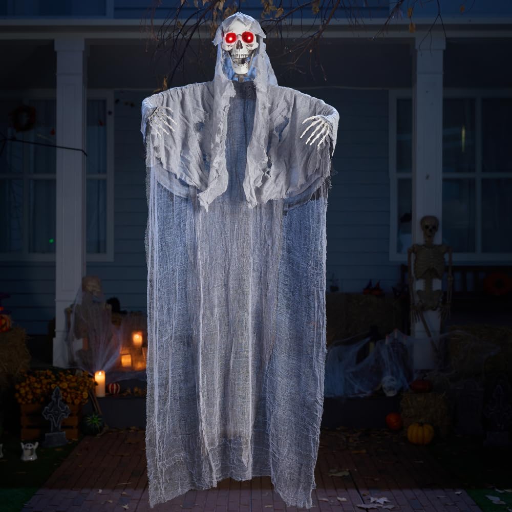 JOYIN 170cm animato hanging urlando fantasma decorazione, scheletro di halloween grim reaper per haunted house prop décor