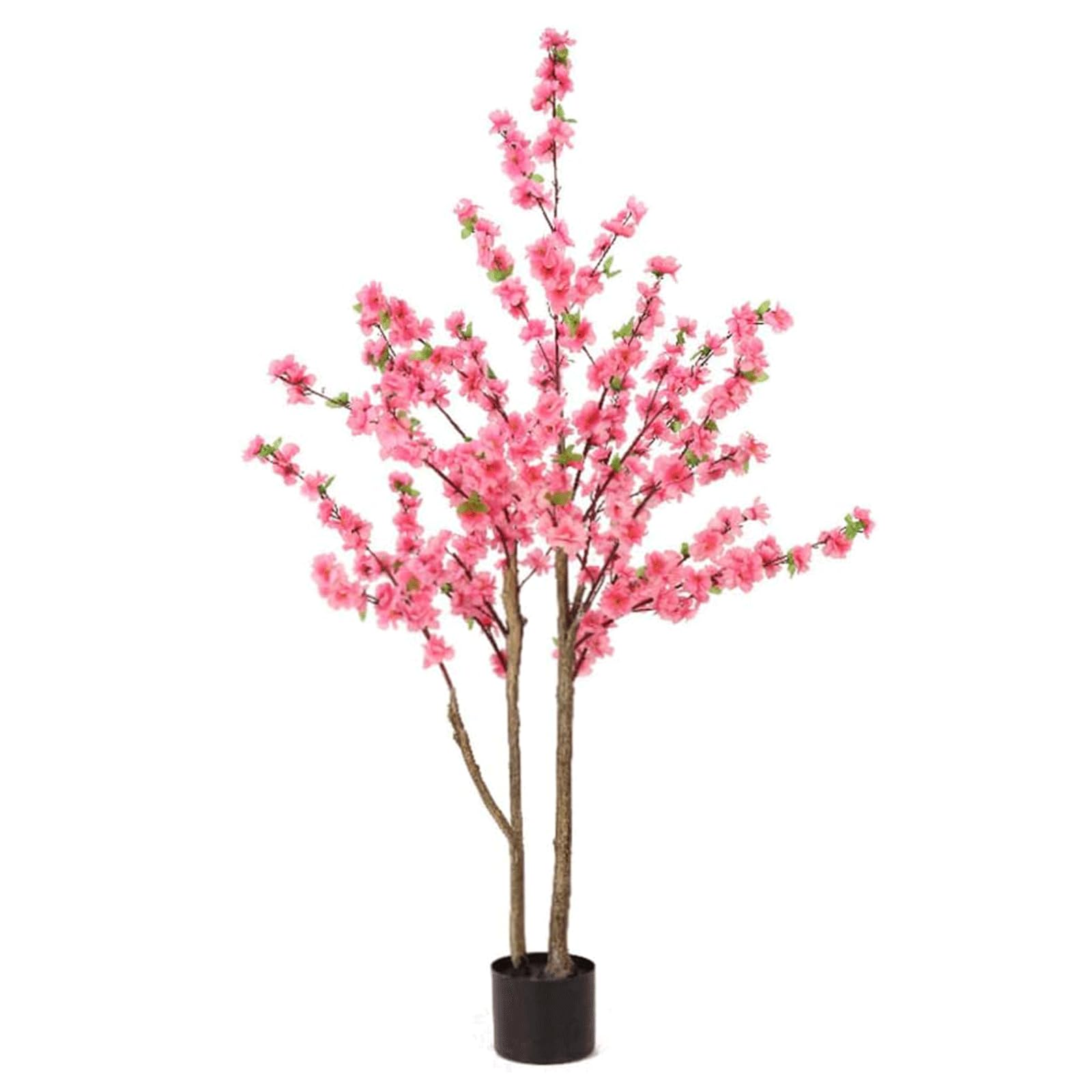 GLJTUO fake tree Artificial Trees150 Cm/4.9 Ft Fake Tree Simulation Peach Blossom Tree For Home Office Faux Treedecor Artificial Plant Realistic Design,B