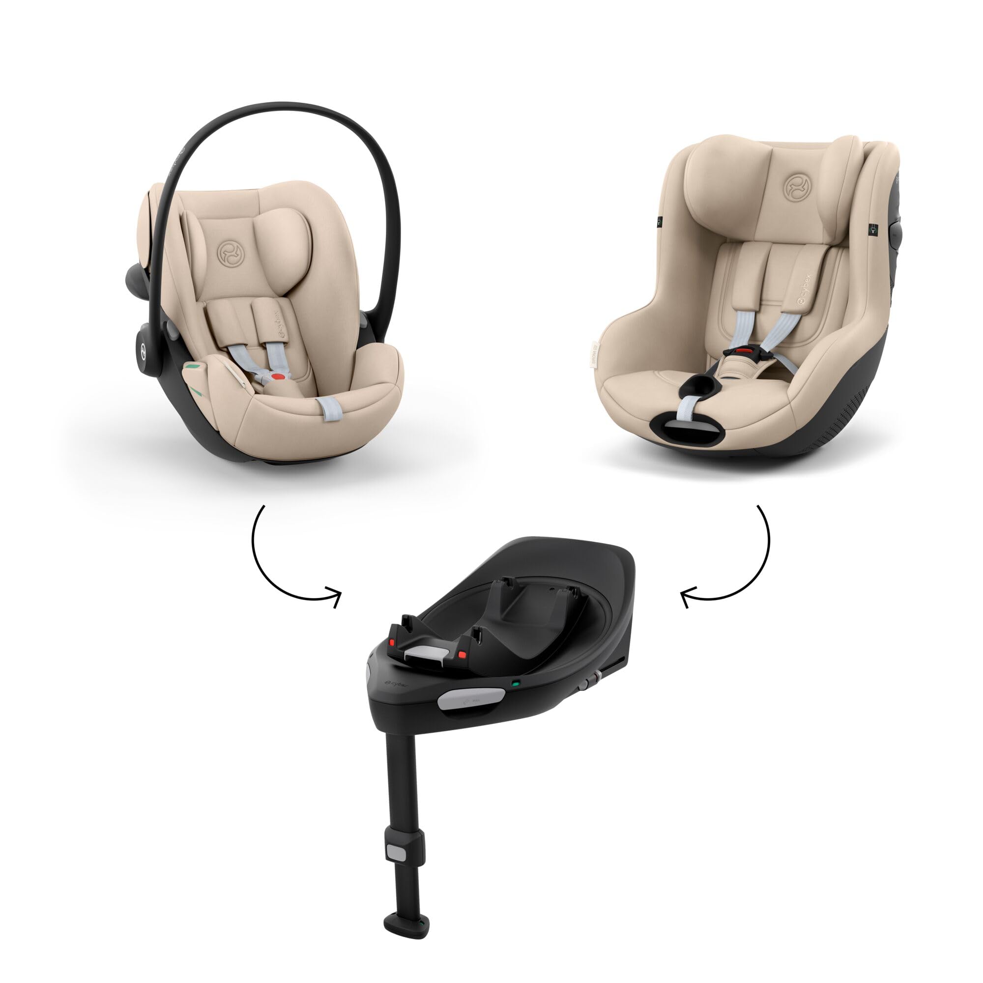 CYBEX Gold ISOFIX Basis Base G3, Do fotelika dziecięcego Cloud G3, Cloud G i-Size i fotelik samochodowy Sirona G3 oraz Sirona G i-Size, Łatwy montaż, System blokowania, Black