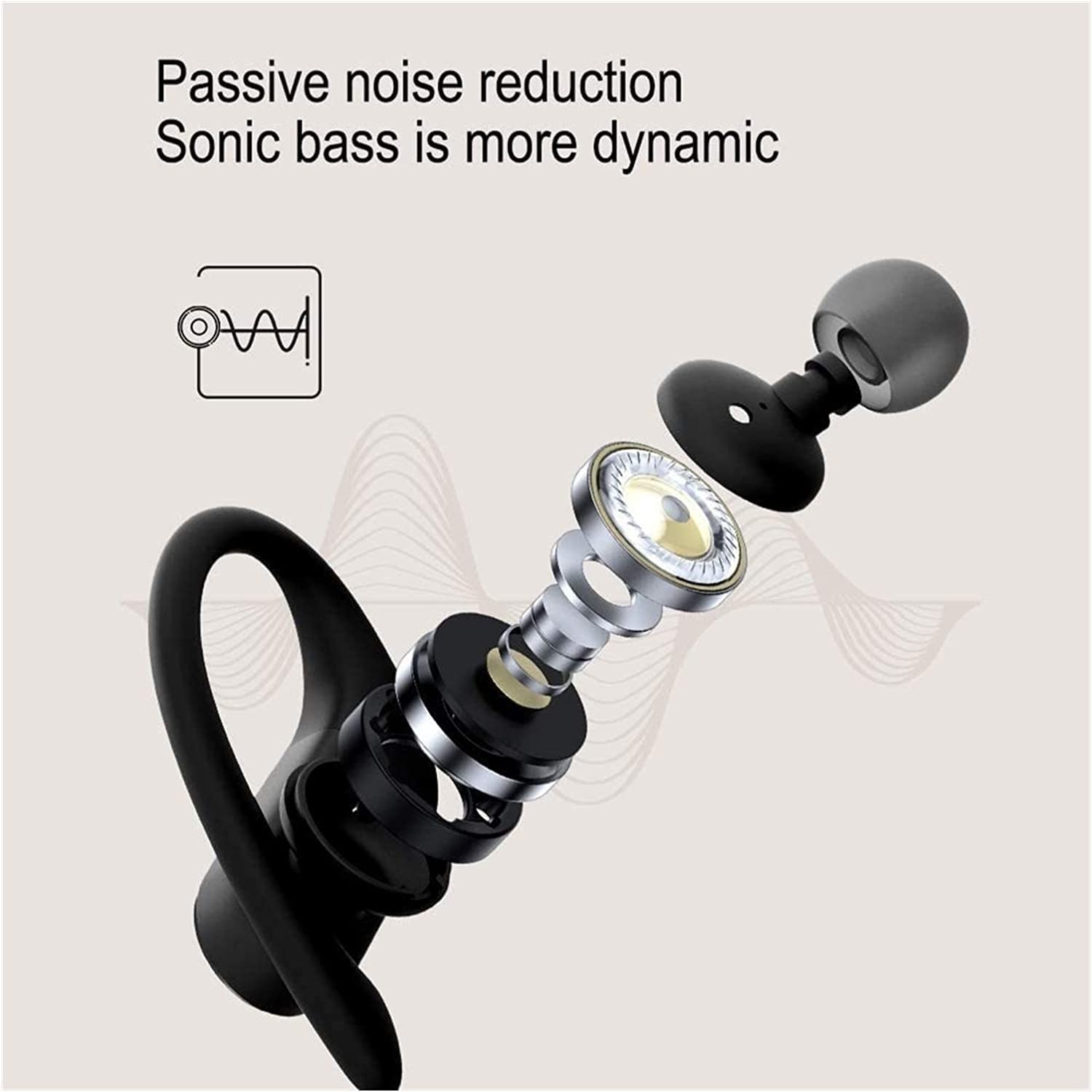 ARTSZY Cuffie Bluetooth in Orecchio con Bassi incisivi Suono preciso Auricolare Wireless Auricolari Bluetooth Impermeabili aurico