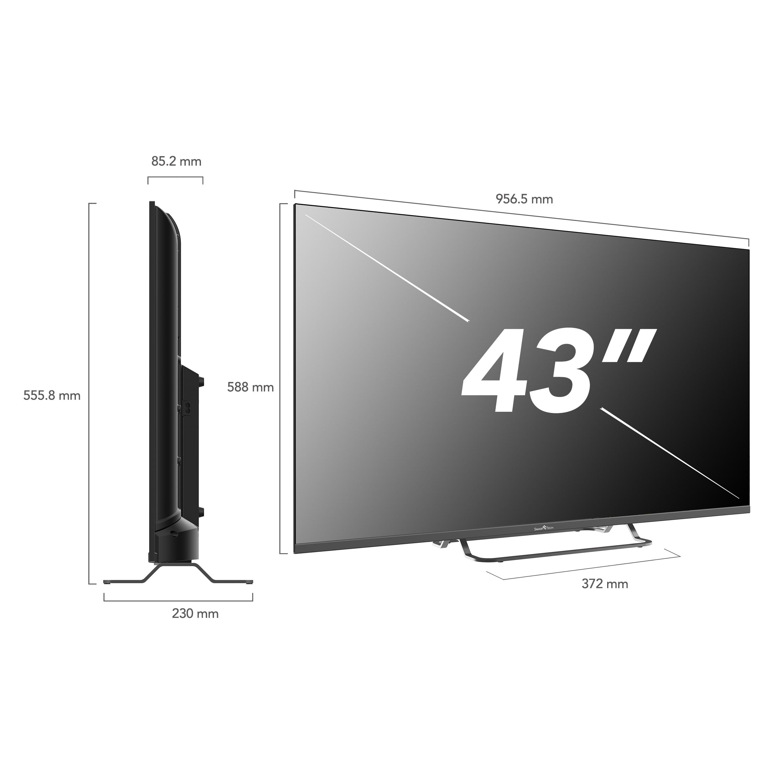 Smart Tech TV QLED 4K UHD 43' (109 cm) 43QW02V Web OS TV- 4xHDMI - 2xUSB - Dolby Vision - Dolby Atmos