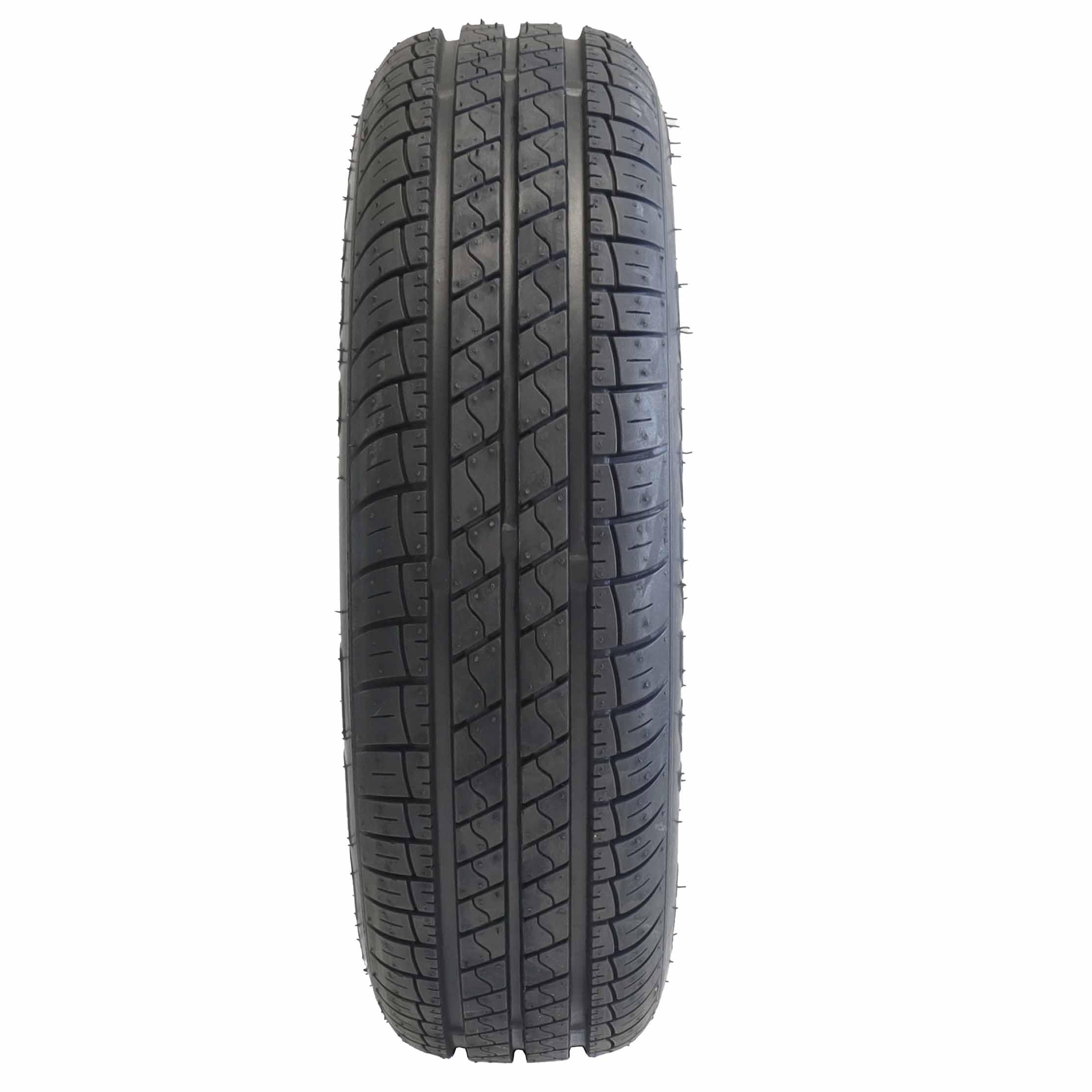 The Drive | Komplettrad 145 R10 82/84N M+S (145/80R10) für kleine Pkw-Anhänger | Felge 3,50x10 ET0 / ML60 – Lochkreis 4x100 | Tragkraft 440kg – max. 140 km/h | mit Felge