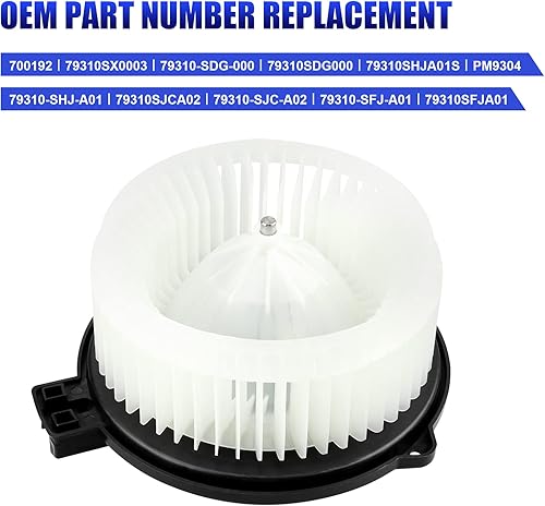 Miniatura 4 de Ventilador de motor de ventilador de calentador de CA delantero para Honda Odyssey Ridgeline Acura RL 2005 2006 2007 2008 2009 2010 Reemplazo #