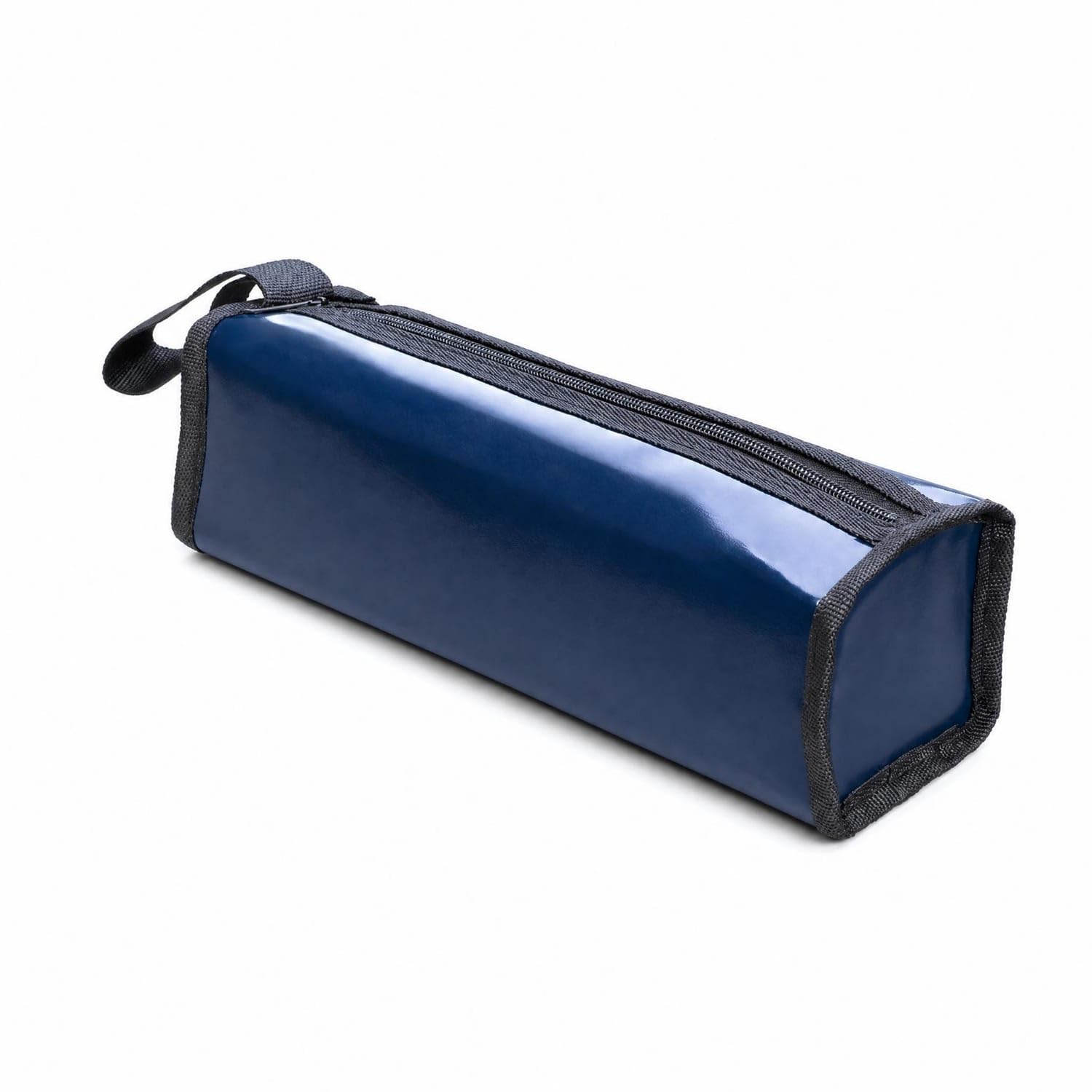Zipper Closure Rectangular Tool Bag Strapping Straps Reinforced Tool Bag Handheld Stitched Edges, Navy Blue, 30-10-10cm-image-30