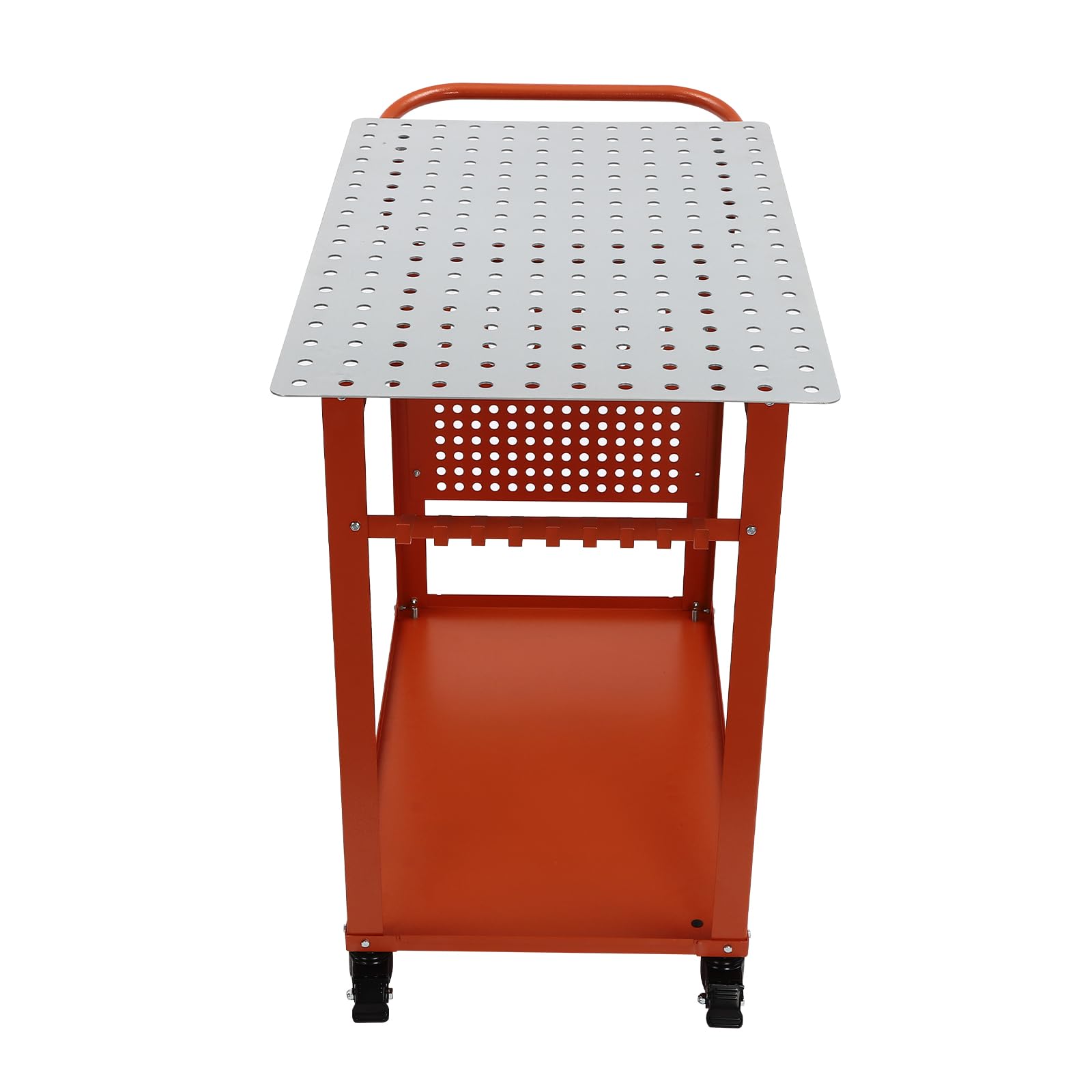 Mesa de soldadura, mesa de trabajo 600lbs capacidad de carga acero soldadura banco de trabajo mesa sobre ruedas, banco de trabajo portátil Puede ser utilizado en centrales eléctricas, metalurgia