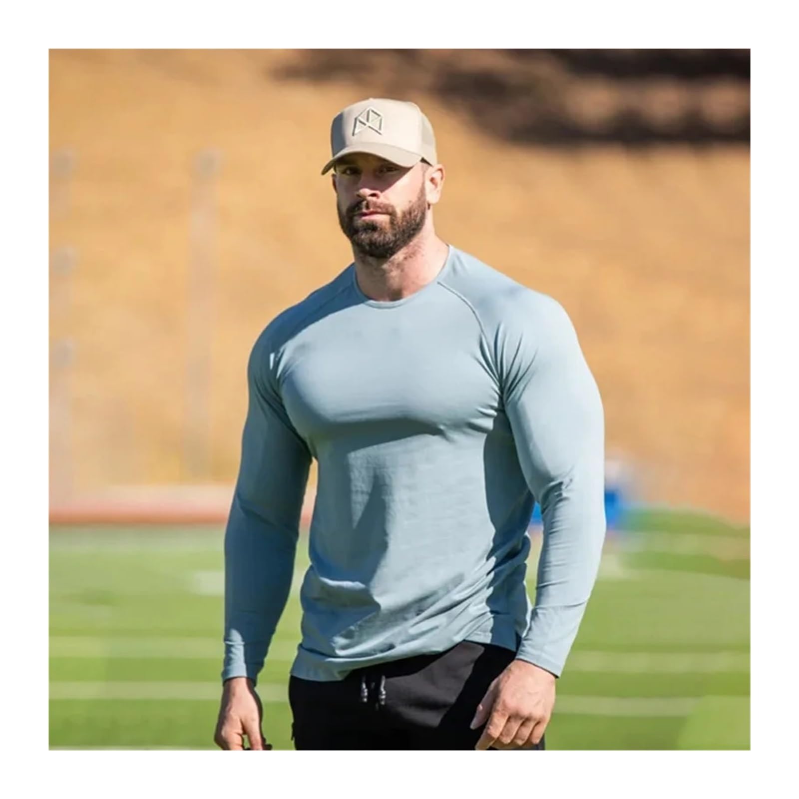 Camisa de Manga Larga compresión Ajustada elástica sólida for Hombre, Camisetas Secado rápido for Gimnasio, Fitness, Correr, Ropa Informal for, Sudaderas