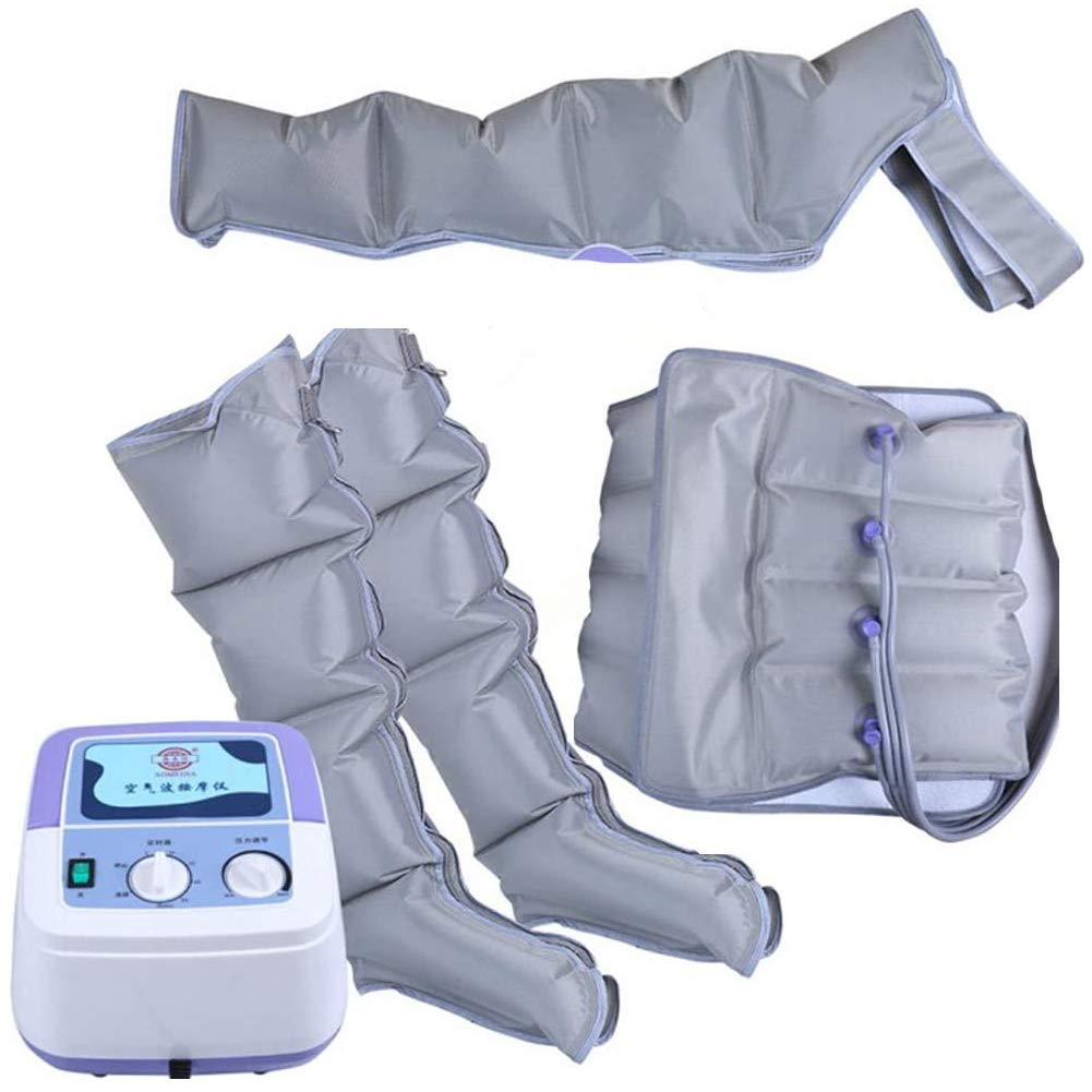 Massaggiatore per gambe a compressione d'aria, fascia per le gambe, braccia, caviglie, polpacci, macchina per massaggi, per rilassare i muscoli, alleviare il dolore, migliorare la circolazione sangu