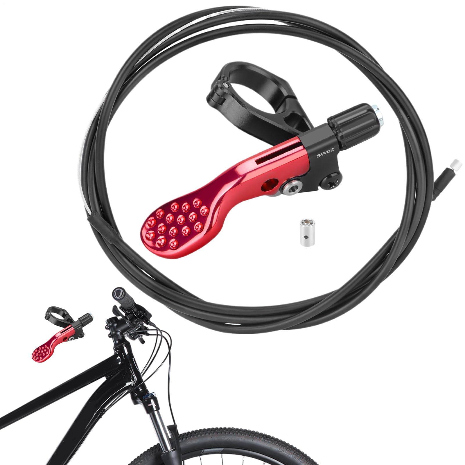 Télécommande de hauteur pour selle de VTT avec commande fluide au guidon - 8
