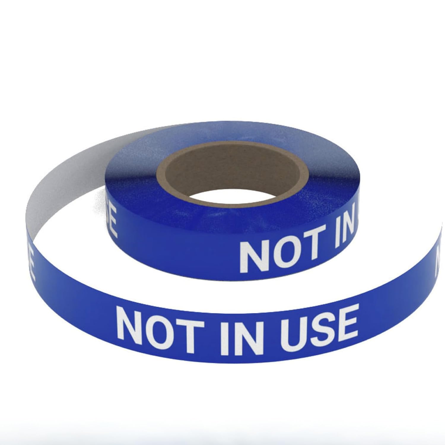 Not in Use (Blue) SSINLINE Pipe Marking Roll - 1" x100' - Pipes 1.5" - 2.4" O.D. No Arrows