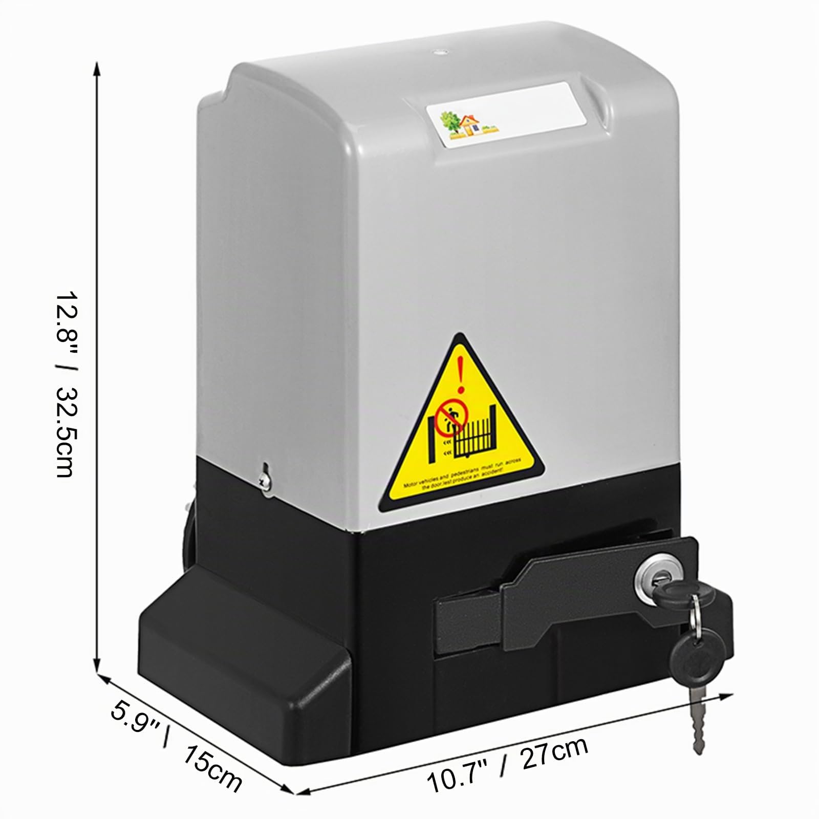 VEVOR Ouvre-Porte Coulissant, 600kg, Ouvre Portail Automatique 4 m avec Télécommandes, Moteur de Portail Électrique pour Allée Roulante, Kit Système Sécurité Opérateur de Portail