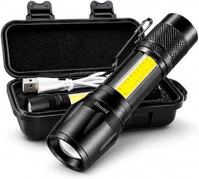 Mini Lanterna Tatica Led Alumínio Super Forte Recarregavel Usb
