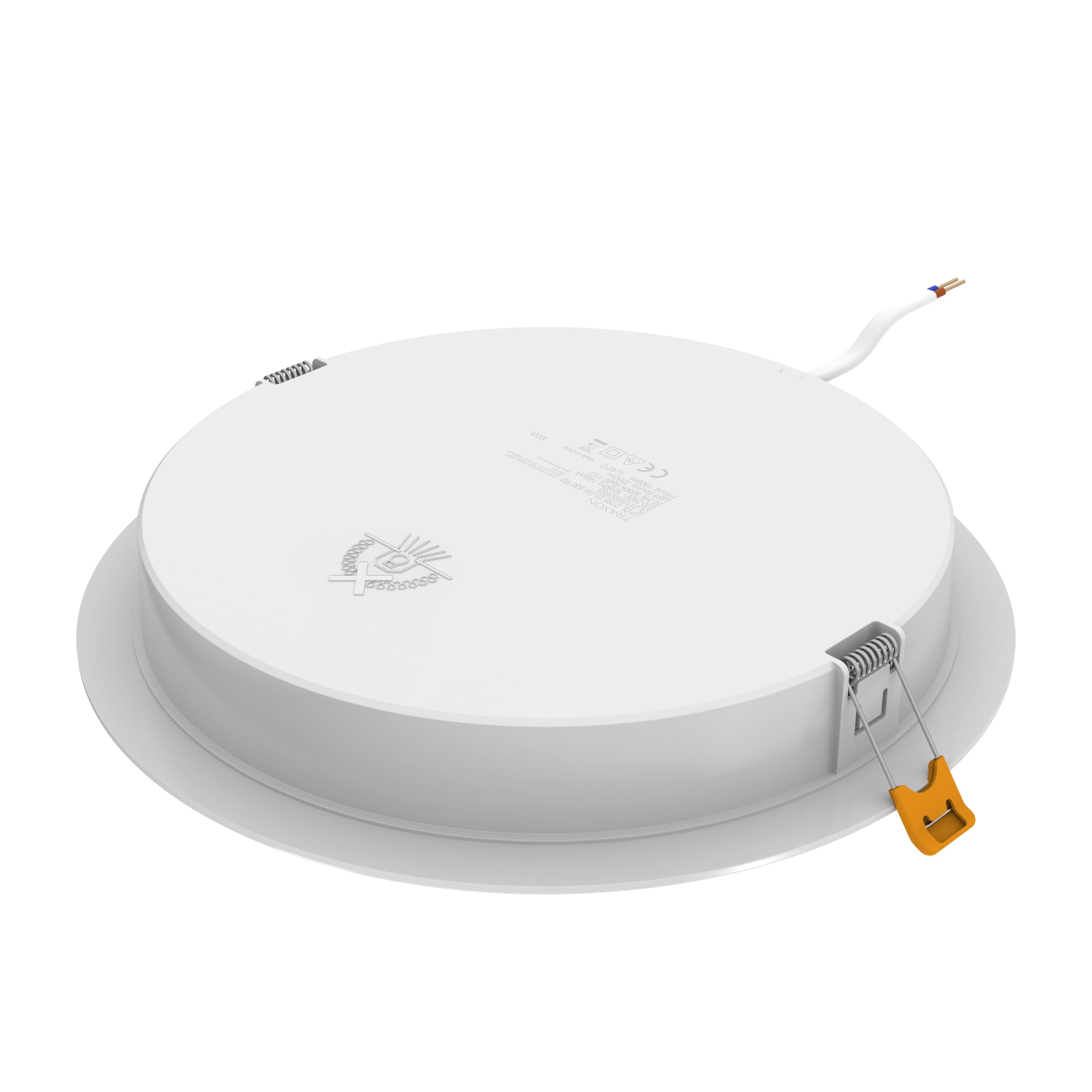 TRAXON LUXPOINT Placa downlight LED - Filbert Circular 20.5W Luz Blanca 6500K 1900Lm PS techo Empotrable Driver integrado, Corte Techo Ø195-200mm IP20 interior (Luz fría 6500K 20.5W)