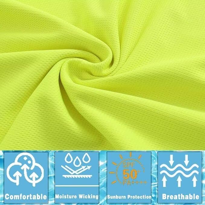 LeeHanTon Men's Sun Shirts Sun Protection Hoodie Shirt UPF 50+ Long Sleeve Work Athletic Shirt with Hooded for Fishing Hiking - Image 4