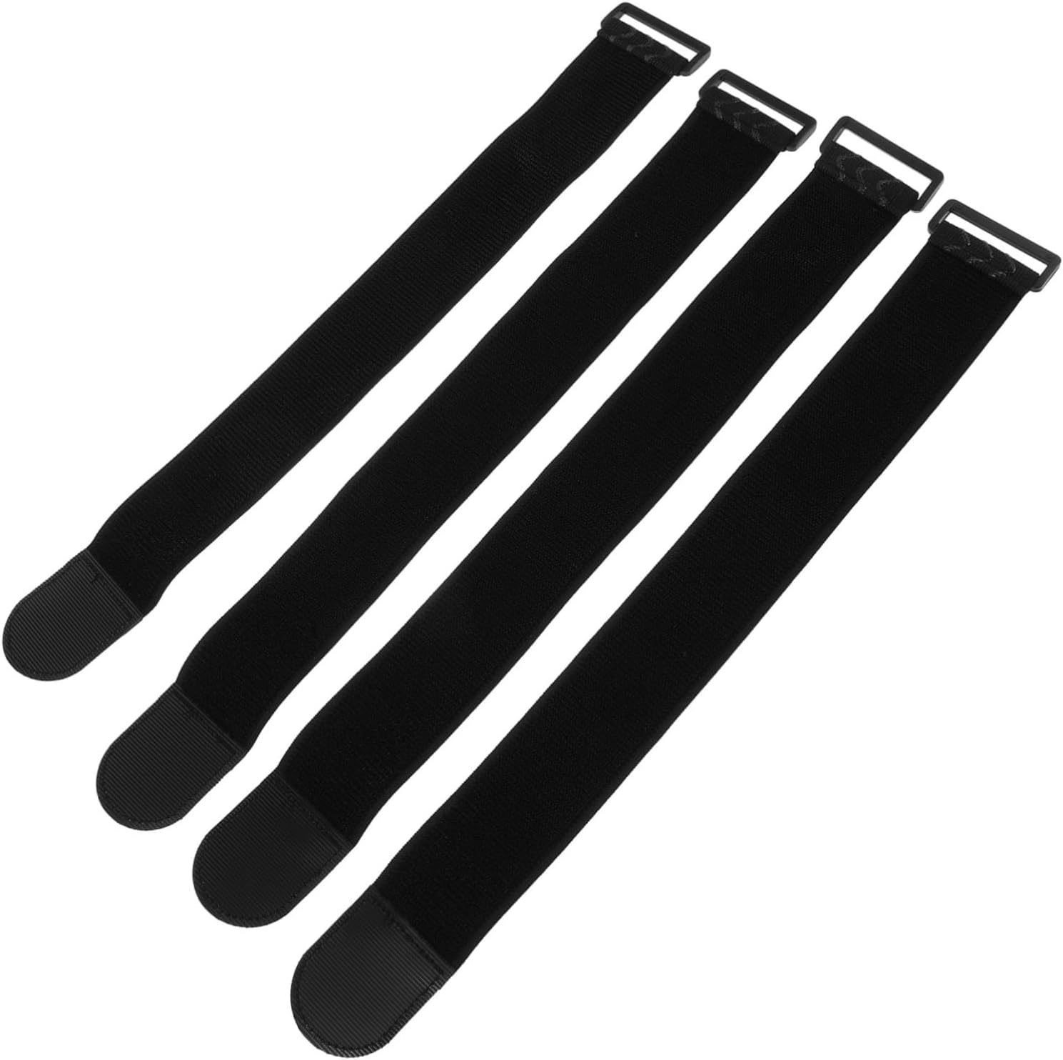 4pcs Elastic Cinch Straps Versatile Hook and Loop Fasteners for Organizing Luggage Cords and Yoga Mats Flexible and Comfortable Stretch Bands for Quick Adjustments and