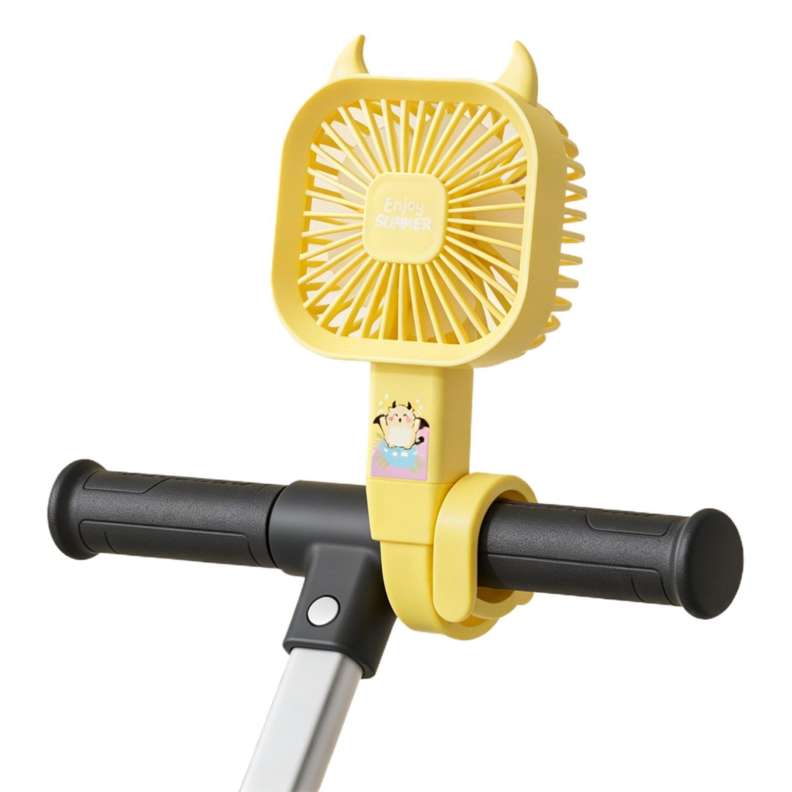 Ventilatore per passeggini, in silicone flessibile, dispositivo di raffreddamento portatile a 3 velocità, per scrivania, piccoli ventilatori, per seggiolini auto, culle, biciclette, moto, scooter per