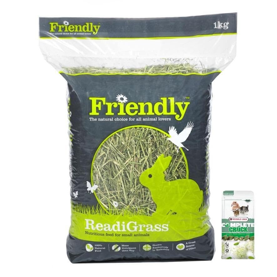 Blue Sky Feeds 1KG Readigrass & 50G Crock Complete Herb Rabbit Treat Bundle